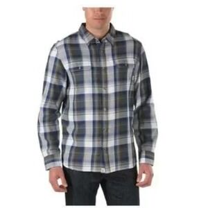 Vans Off The Wall Mens XL Plaid Flannel Shirt‎ Long Sleeve Button Up